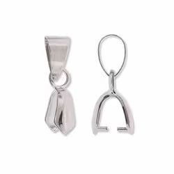 Findings: Bails - Pinch - 18mm - Silver