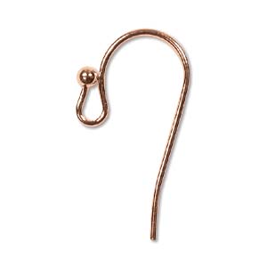 Earring Components: Earwire - 5 pairs - Copper