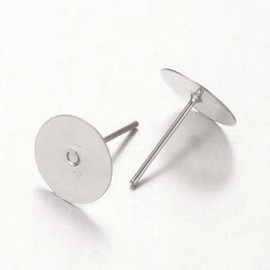 Earring Components: Ear Post - 10mm Pad