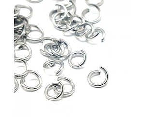 Jump Rings And Split Rings: Jump Rings - Stainless Steel - 50 pieces