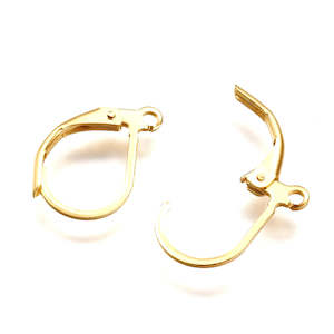 Earrings: Earwire - Lever Back - 15mm - 5 pairs