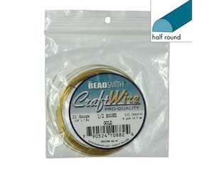 Wire: BeadSmith - Craft Wire - Pro-Quality - 21ga (0.7mm) - 4yards (3.7 meters)