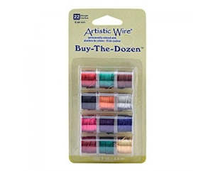 Wire: Artistic Wire - Buy the Dozen Pack - 5 yard spool (4.5meters) - 12 Colours
