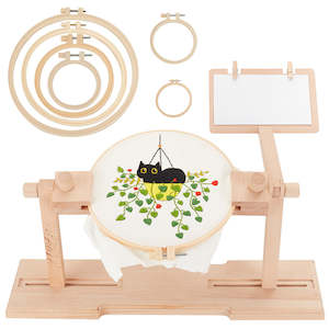 Crafting Catalogue: Embroidery Holder and Hoops - Wooden