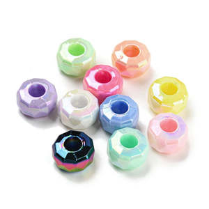 Beads: Acrylic - Disc - 13.5mm x 8.5mm - 20 pieces - Mixed Colours