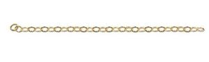 Sterling Silver Gold Filled And Silver Filled: Chain - Flat Open Cable - Gold Filled - 3.8mm - 1 meter