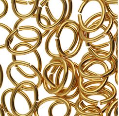 Findings: Jump Rings - Oval - 144 pieces