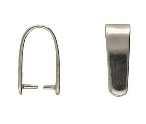 Bails - Pinch - Sterling Silver - 1 piece