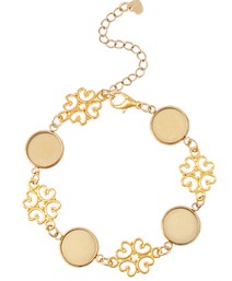 Bezel Bracelet Kit - Round - Cab 12mm - 1 set