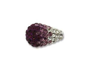 Preciosa - Crystal Pave Drops - 8mm x 14mm - 1 piece