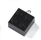 Pendants And Charms: Pendant - Acrylic - Lego - 21mm x 15.5mm - 1 piece