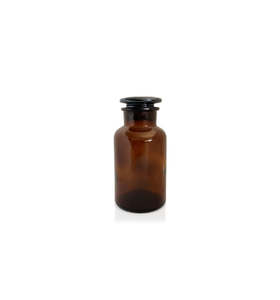 Amber Apothecary Glass Jar with Lid 30ml