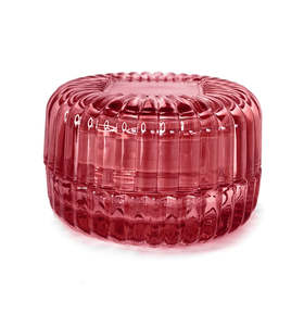 Macaron Collection: Daisy Pink Macaron Glass Jar with Lid 90ml