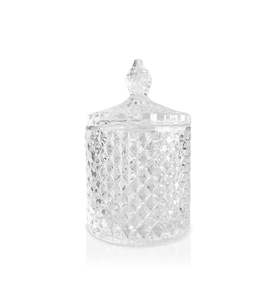 Baby Geo Vintage Cut Glass Candle Jar with Lid - 150mls