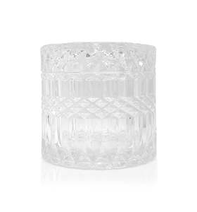 Vintage Cut Glass Collection: Darcy Vintage Cut Glass Candle Jar with Lid - 200mls