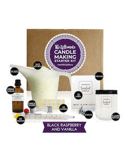 The Ultimate Candle Making Starter Kit - Black Raspberry & Vanilla - Clear Pharmacist