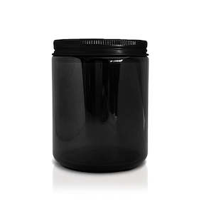 The Pharmacist Collection: Black Pharmacist Glass Jar with Black Lid 200ml