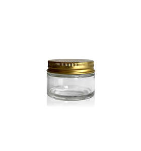 The Pharmacist Collection: Pharmacist Glass Jar with Gold Lid 30ml