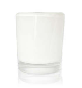 Bevel Edge: Seconds White Bevel Edge with Thick Base Candle Jar - 300mls