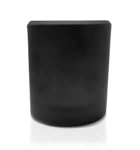 Bevel Edge: Matte Black & Inner Silver Bevel Edge Candle Jar - 300mls