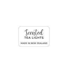 Retail Packaging: Scented Tea Lights Label 3.8 x 2.5cm