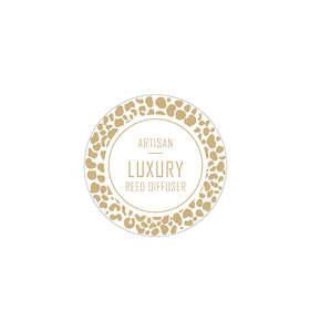 29. Artisan Luxury Diffuser Label 3.5cm Dia - Transparent with Gold Foiling