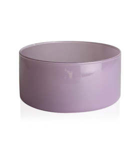 Bowls: Light Purple Glass Candle Bowl 350ml