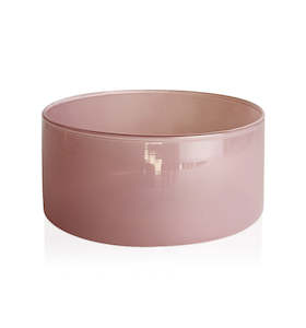 Bowls: Soft Pink Glass Candle Bowl 350ml