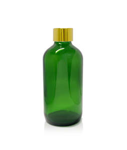 St Patricks Day Sale: 250ml Green Pharmacist Diffuser Bottle - Gold Collar