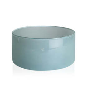 Bowls: Blue Glass Candle Bowl 350ml