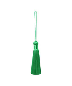 St Patricks Day Sale: Emerald Green Metallic Tassel