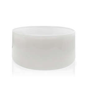 Bowls: White Glass Candle Bowl 350ml