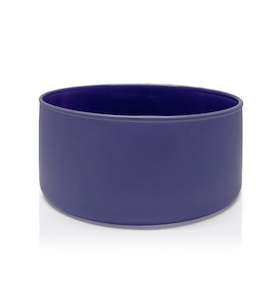 Matte Purple Glass Candle Bowl 350ml
