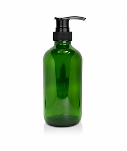 Team: 250ml Glass Green Bottle with Pump