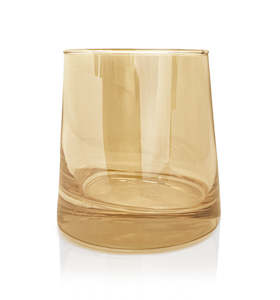 Taper Glass Candle Jar 270ml - Soft Gold
