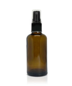 Make Your Own Perfume: 50ml Glass Amber Bottle with Sprayer