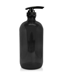 Body Wash: 500ml Glass Smoke Grey Bottle with Pump