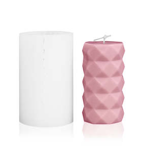 Pillar Candle Moulds Equipment: Studded Reusable Silicone Mould