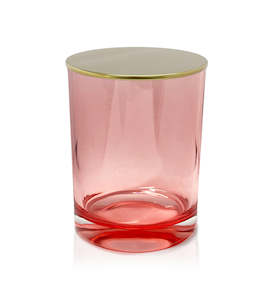 Mothers Day: Vogue Tumbler - Pink Jar with Gold Metal Lid 250ml