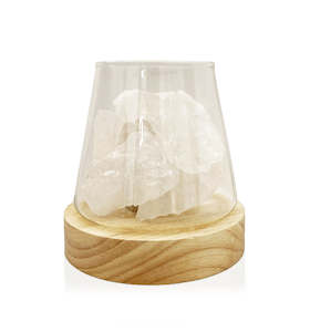 Aroma Diffusers: Electric Diffuser with Clear Quartz Crystals