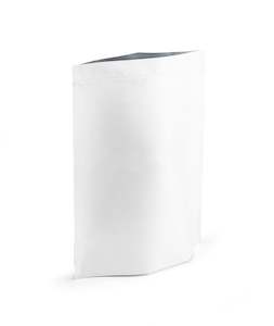 Retail Packaging: Large Matte White Pouch - Resealable