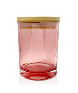 Mothers Day: Vogue Tumbler - Pink Jar  with Wooden Lid 250ml
