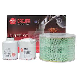 Filter Kits: Sakura K-11110 Filter Kit Suits Toyota Land Cruiser HDJ78 HDJ79