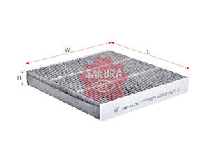 Cabin Filters: Sakura CAC-16130 Cabin Filter Fits RCA251P
