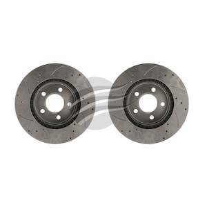 Brake Rotors: Bremtec BDR504EV Brake Disc Front Pair Suits Ford Falcon BA L & R Slotted