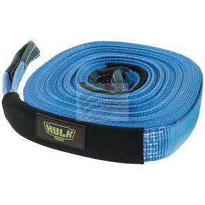 Recovery Gear: HULK Winch Extention Strap 5000kg 100% Polyester Blue 50mm X 20M