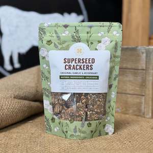 Pantry: Creative Kitchen Garlic & Rosemary Superseed Crackers, 120g