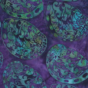 Maori Prints: Paua - Purple colour