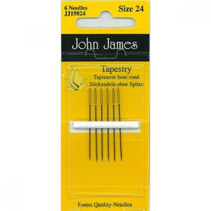Sewing Quilting Haby: John James JJ19824 - Tapestry Needles Size 24