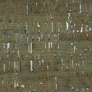 Fabrics Cork: Belagio Cork Fabric Sheet - Sage & Gold 45 cm x 38 cm (18 inches x 15 inches)